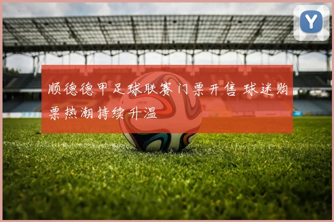 顺德德甲足球联赛门票开售 球迷购票热潮持续升温